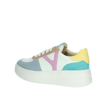 KEYS Donna Sneakers bassa K-10525 Bianco/Celeste