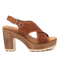 REFRESH Donna Sandali con tacco 172780 Cuoio