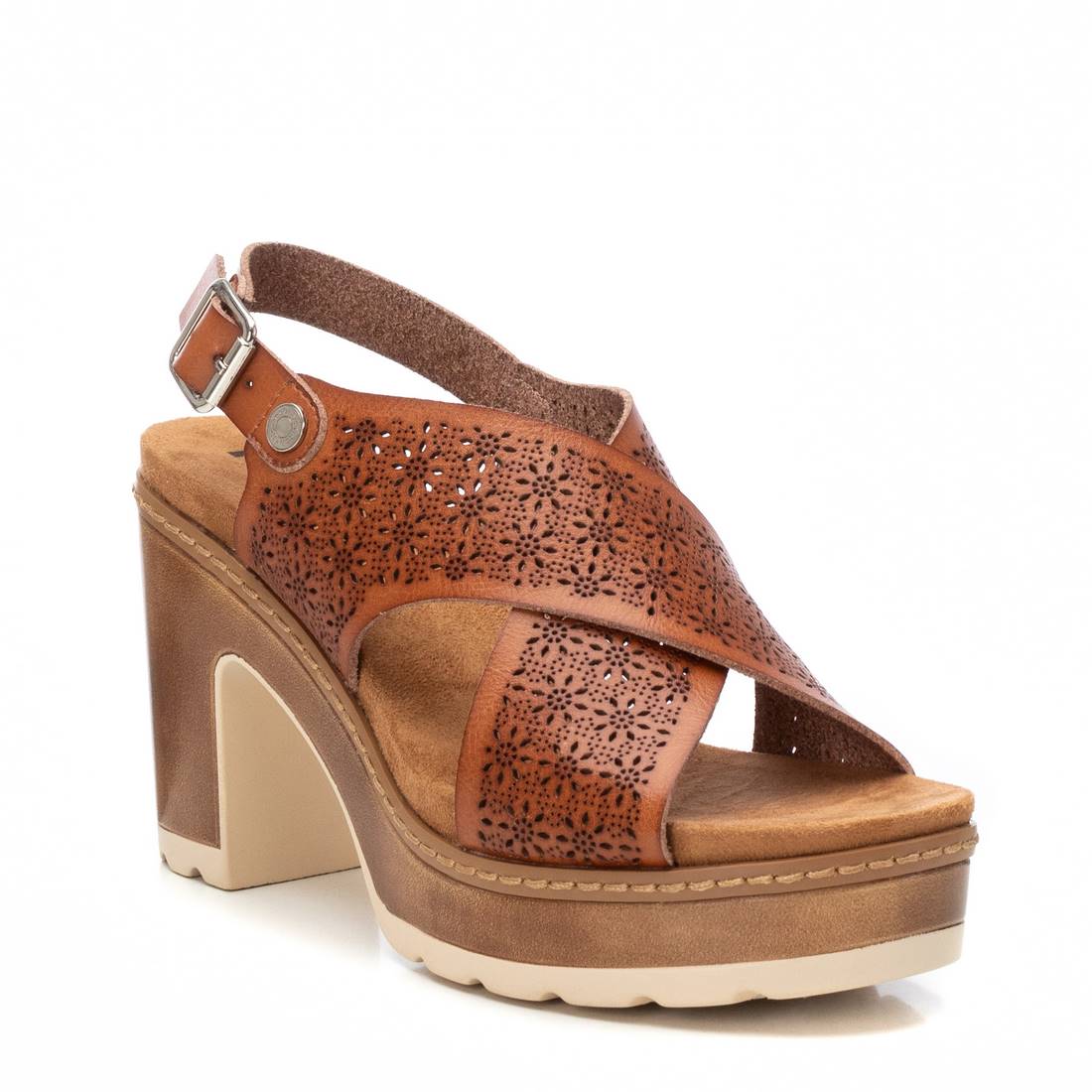 REFRESH Donna Sandali con tacco 172780 Cuoio