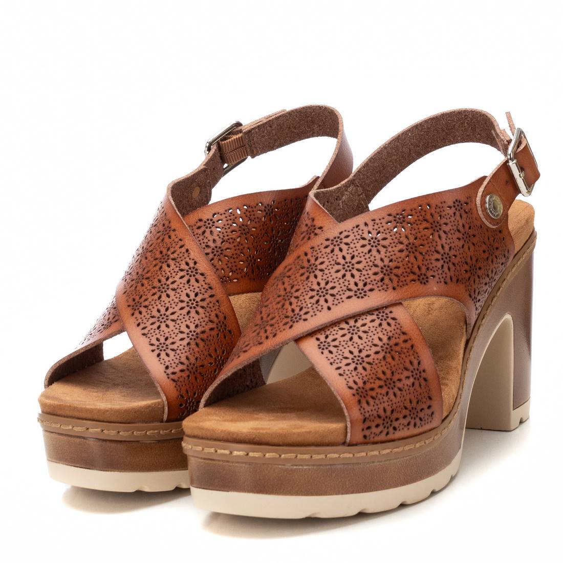 REFRESH Donna Sandali con tacco 172780 Cuoio