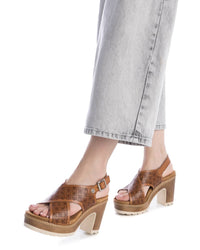 REFRESH Donna Sandali con tacco 172780 Cuoio
