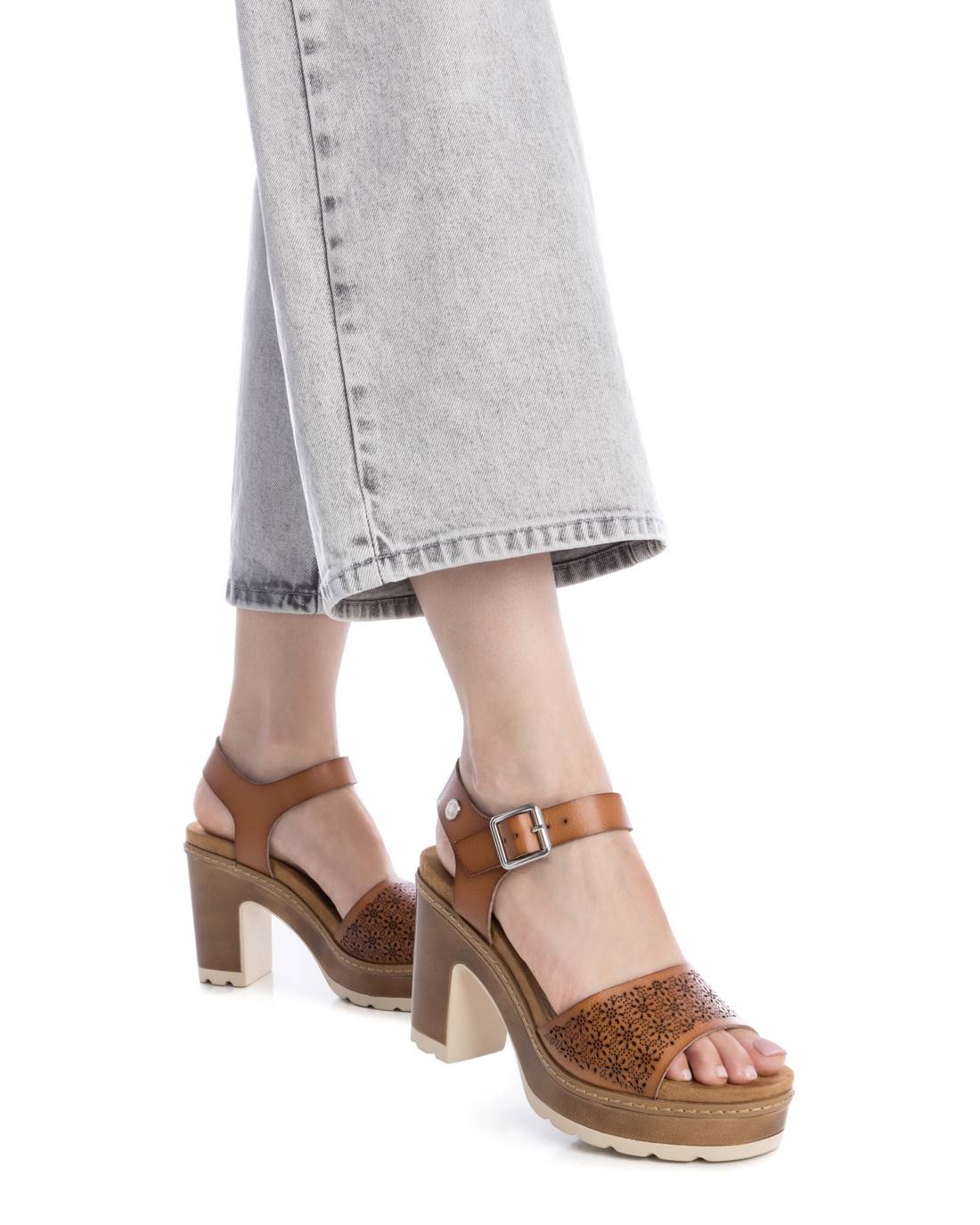 REFRESH Donna Sandali con tacco 172781 Cuoio
