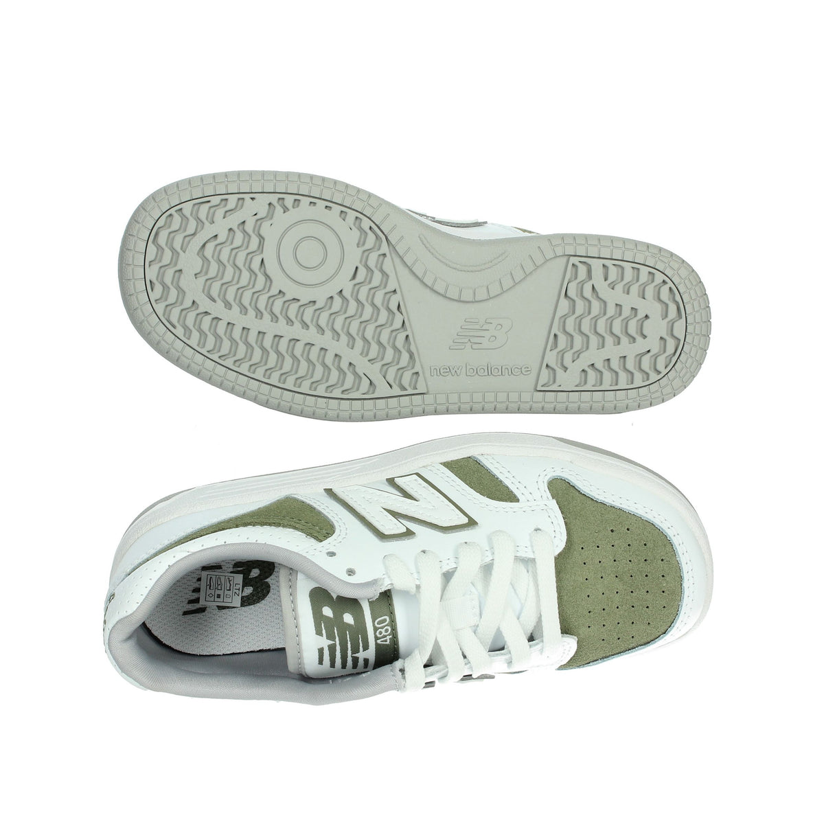 NEW BALANCE Bambini e ragazzi Sneakers bassa PSB480VO Bianco/Verdone