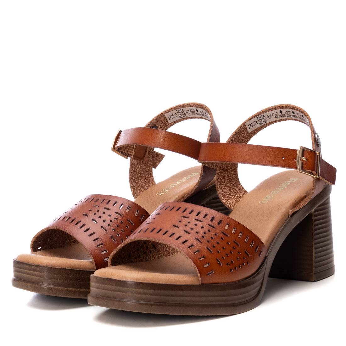 REFRESH Donna Sandali con tacco 172523 Cuoio