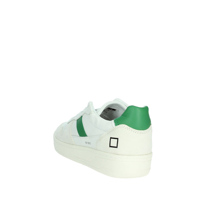 D.A.T.E. Unisex adulto Sneakers bassa J401-C2-BA-WG3 Bianco/Verde