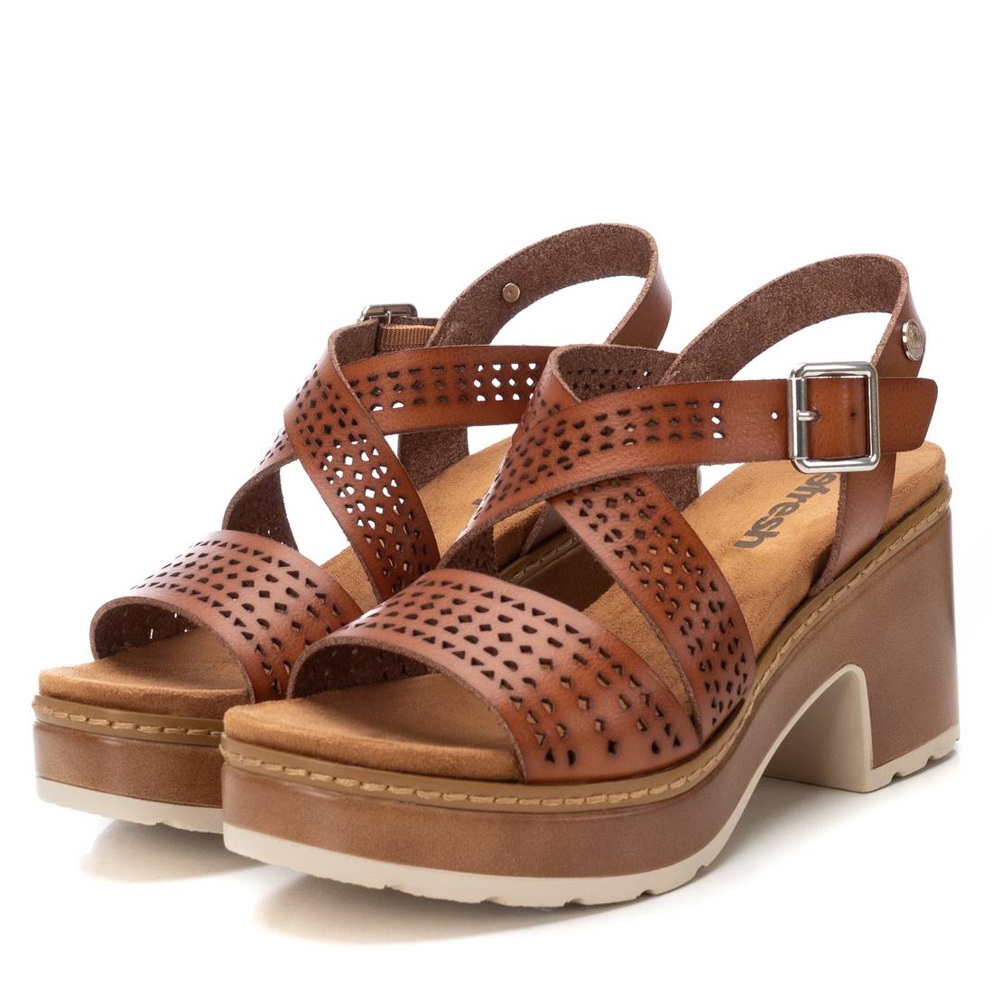 REFRESH Donna Sandali con tacco 172847 Cuoio