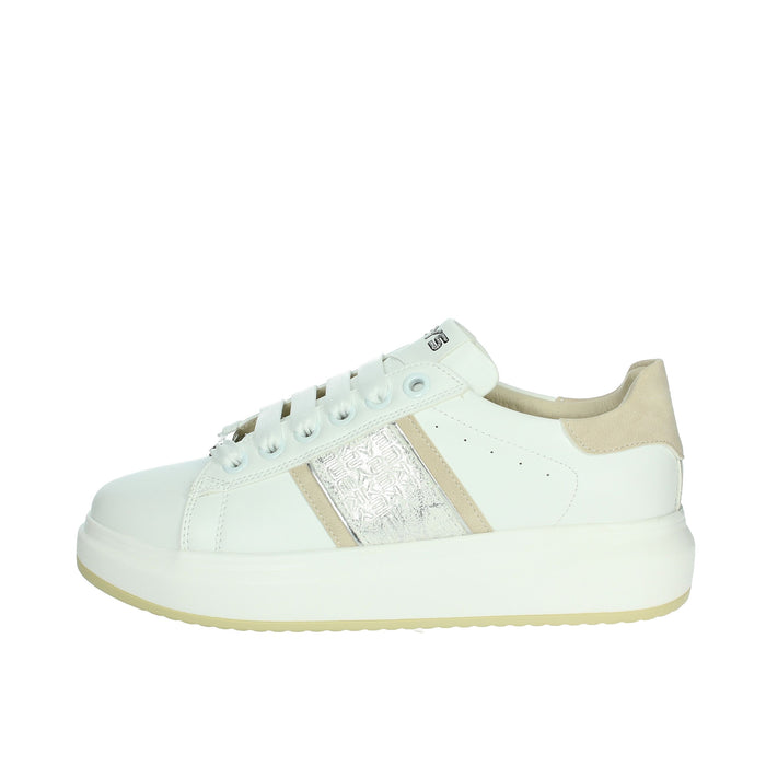 KEYS Donna Sneakers bassa K-10501 Bianco/Argento