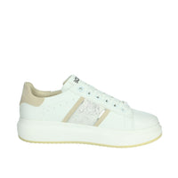 KEYS Donna Sneakers bassa K-10501 Bianco/Argento