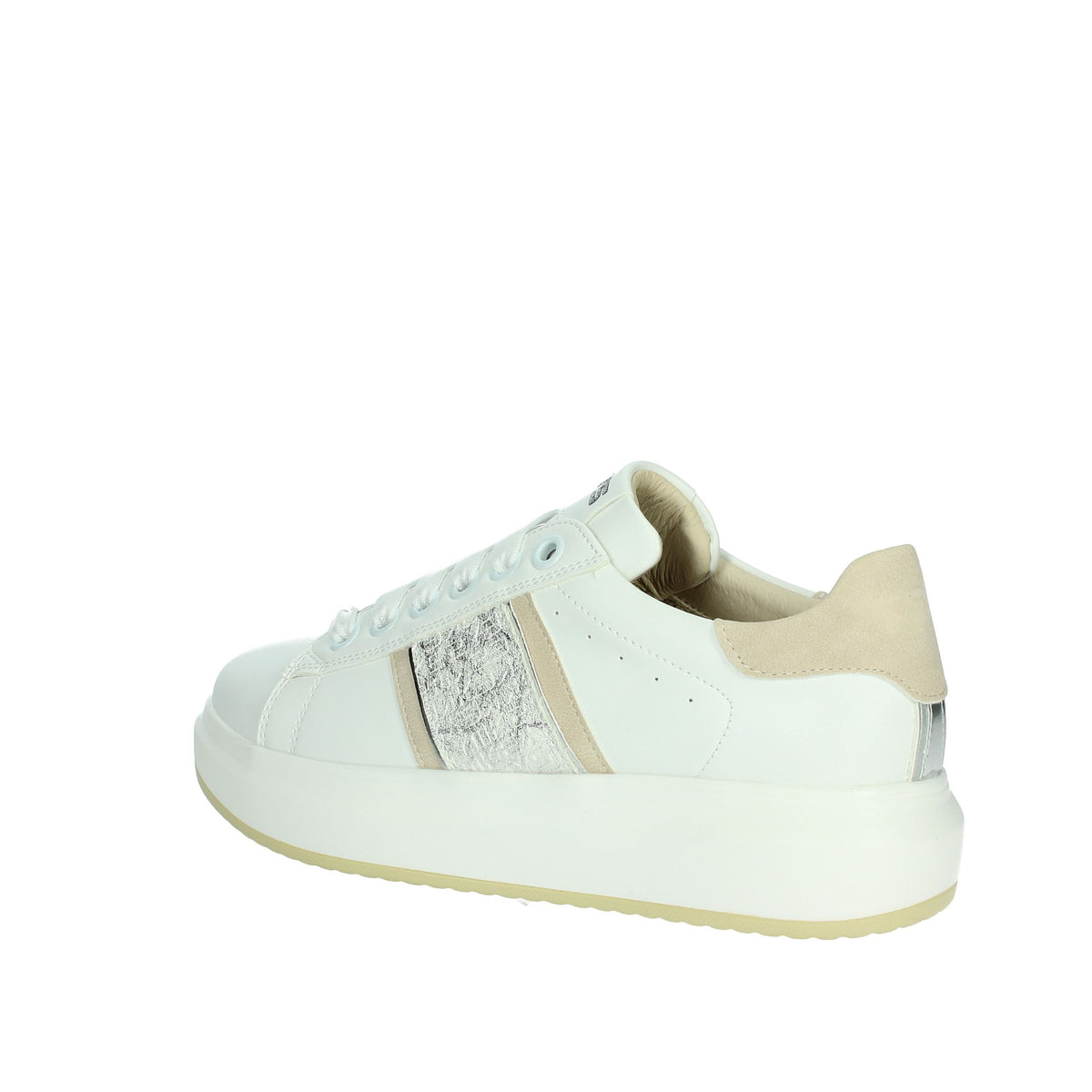 KEYS Donna Sneakers bassa K-10501 Bianco/Argento