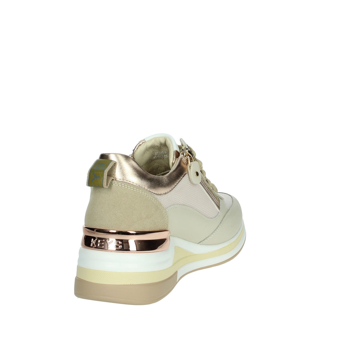 KEYS Donna Sneakers bassa K-10510 Beige/Rosa