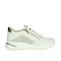 KEYS Donna Sneakers bassa K-10553 Bianco/Oro