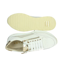 KEYS Donna Sneakers bassa K-10553 Bianco/Oro