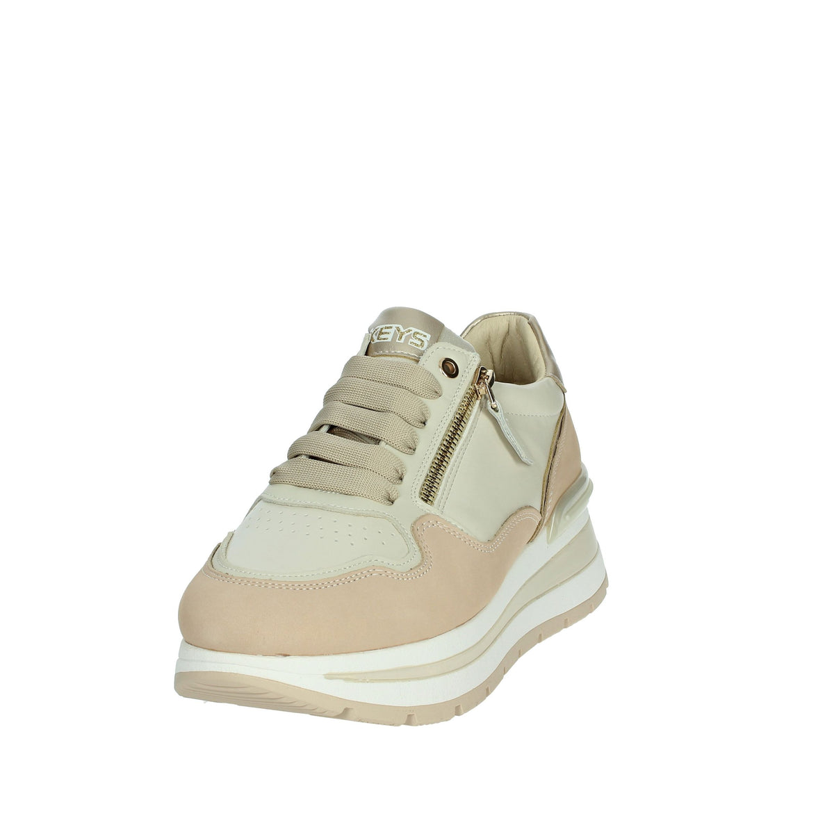 KEYS Donna Sneakers bassa K-10572 Beige/Cipria