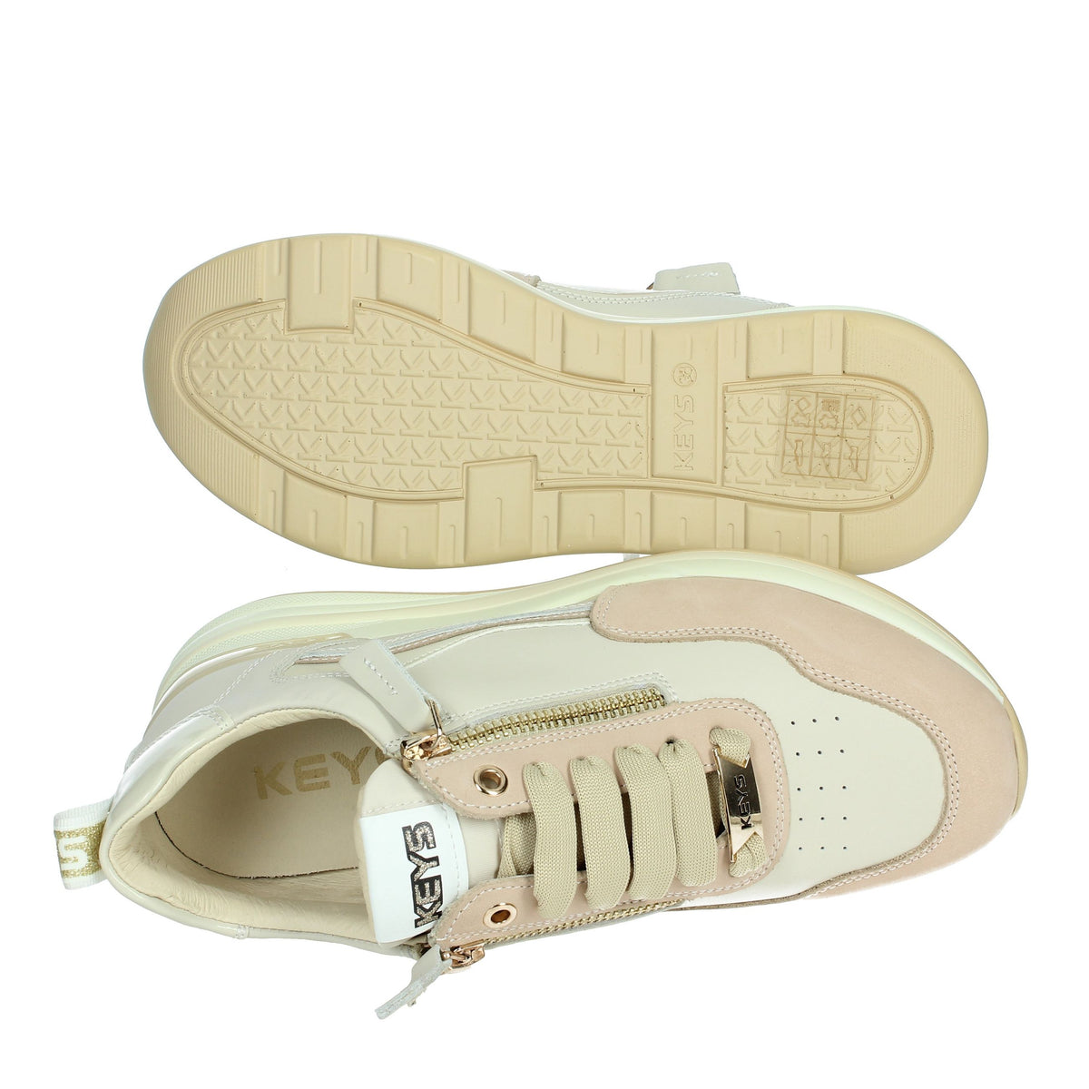 KEYS Donna Sneakers bassa K-10580 Beige