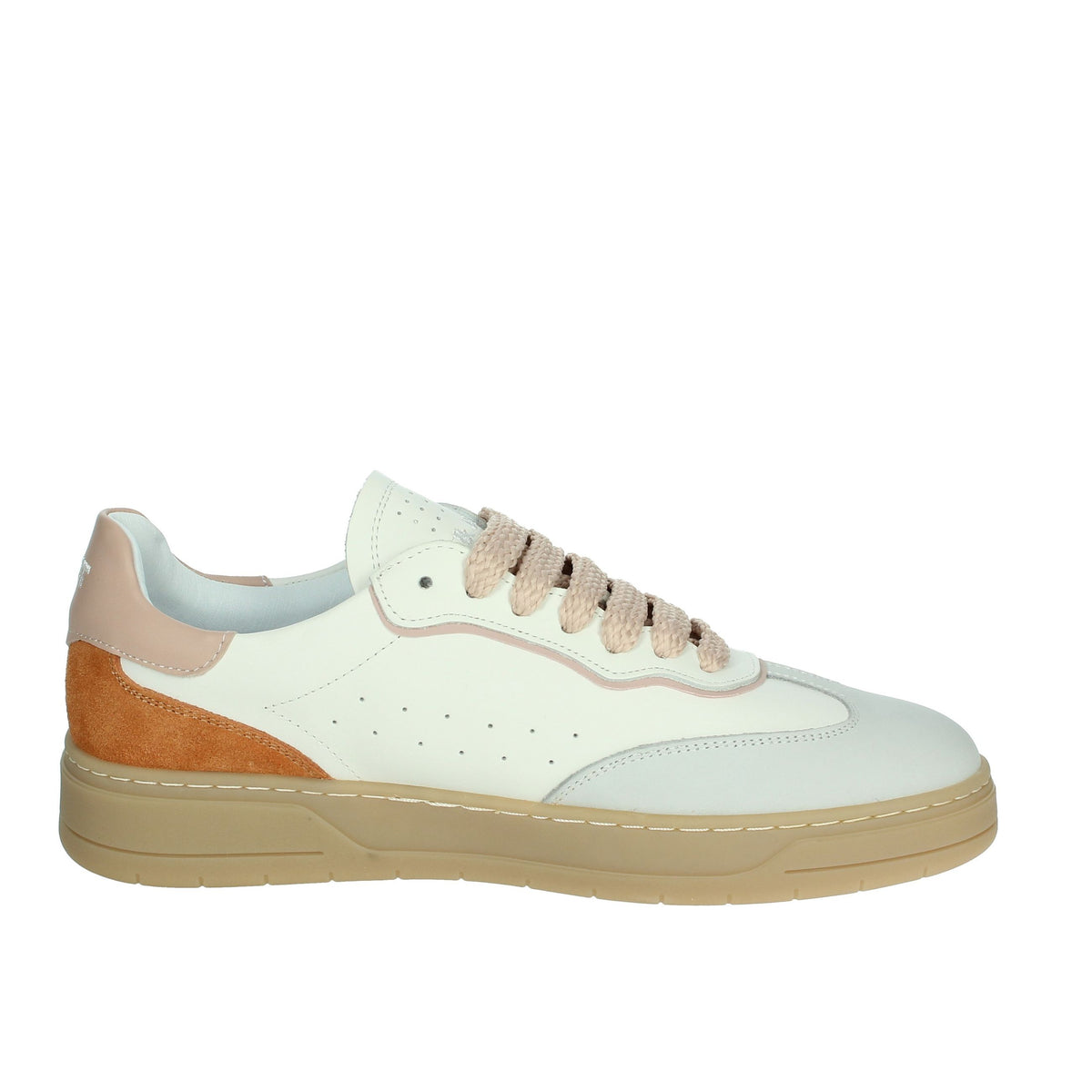 JANET & JANET Donna Sneakers bassa J-091 Bianco/Rosa