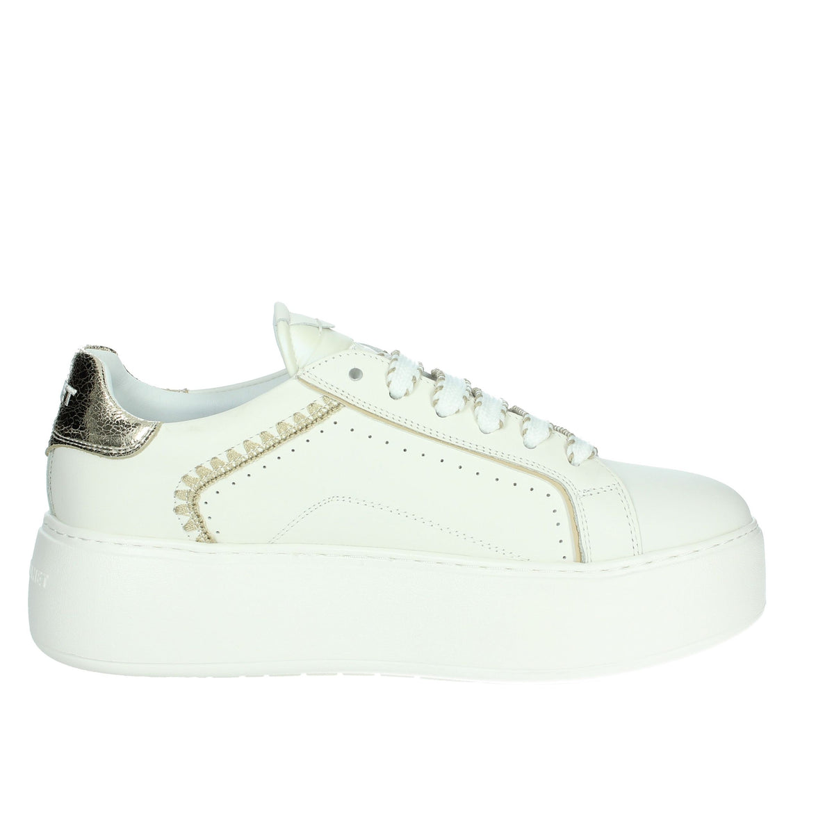 JANET & JANET Donna Sneakers bassa J-002 Bianco/Oro