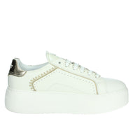 JANET & JANET Donna Sneakers bassa J-002 Bianco/Oro