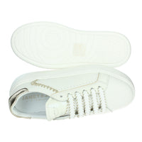 JANET & JANET Donna Sneakers bassa J-002 Bianco/Oro
