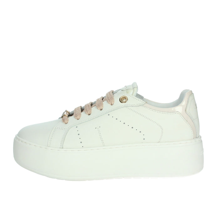 JANET & JANET Donna Sneakers bassa J-004 Bianco/Rosa