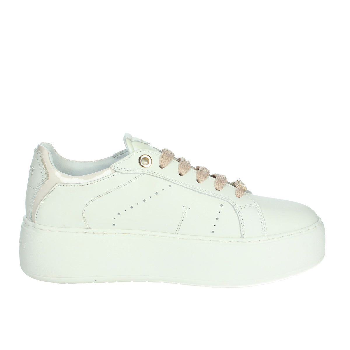 JANET & JANET Donna Sneakers bassa J-004 Bianco/Rosa