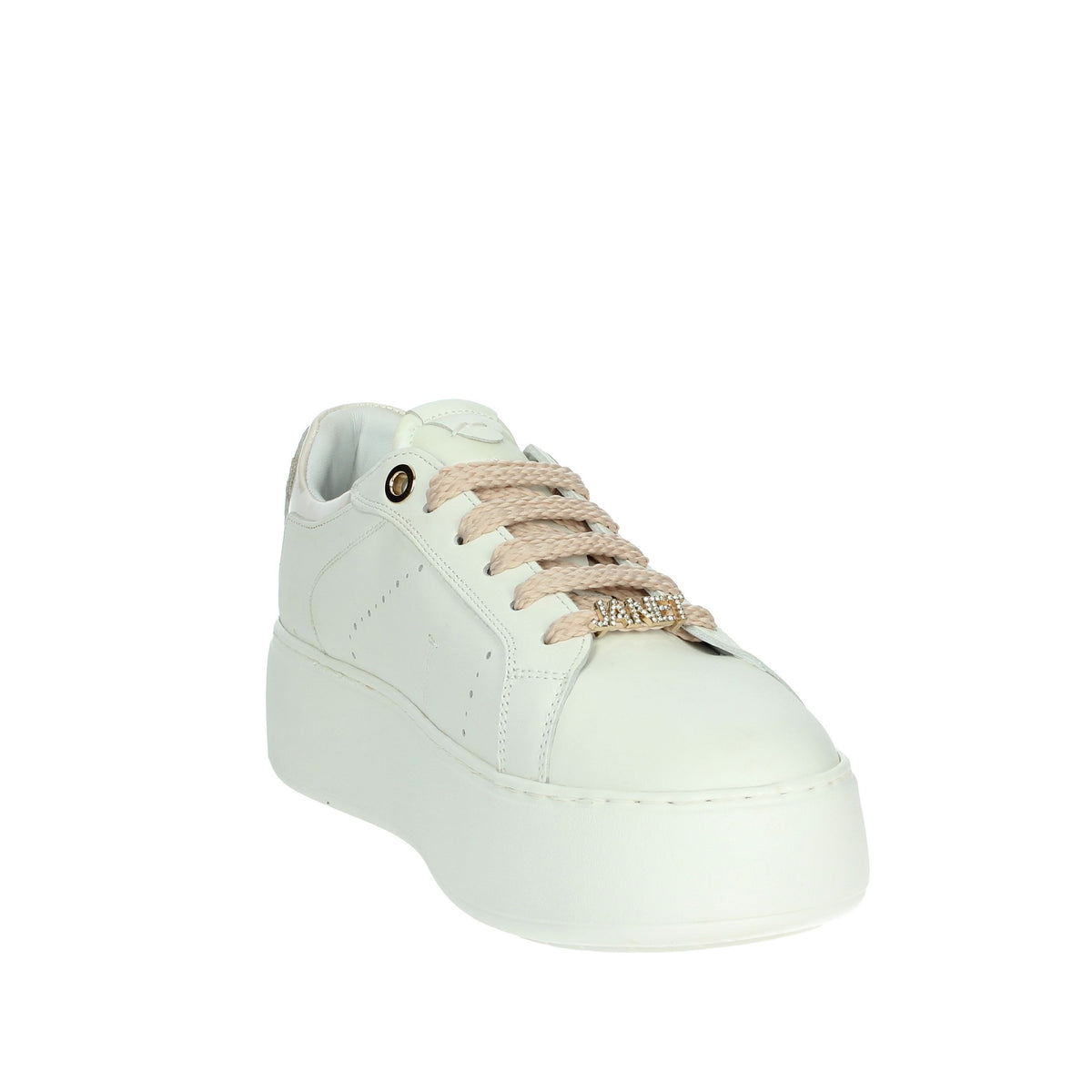 JANET & JANET Donna Sneakers bassa J-004 Bianco/Rosa