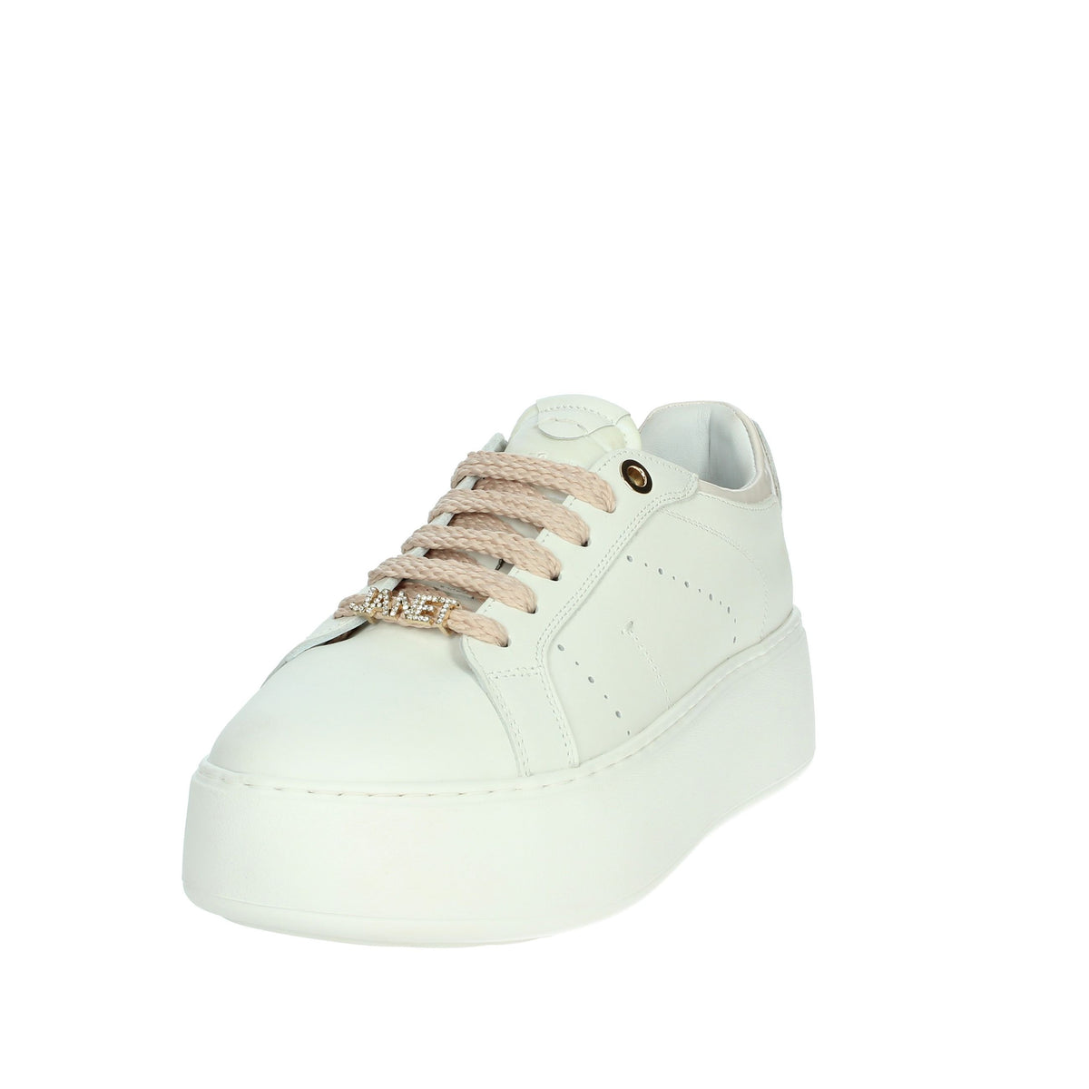 JANET & JANET Donna Sneakers bassa J-004 Bianco/Rosa