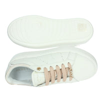 JANET & JANET Donna Sneakers bassa J-004 Bianco/Rosa
