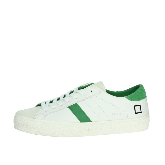 D.A.T.E. Donna Sneakers bassa W401-HL-VD-WG Bianco/Verde