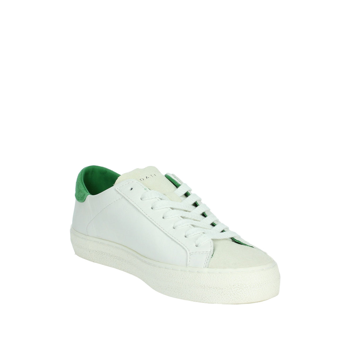 D.A.T.E. Donna Sneakers bassa W401-HL-VD-WG Bianco/Verde