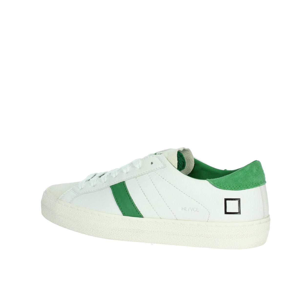 D.A.T.E. Donna Sneakers bassa W401-HL-VD-WG Bianco/Verde