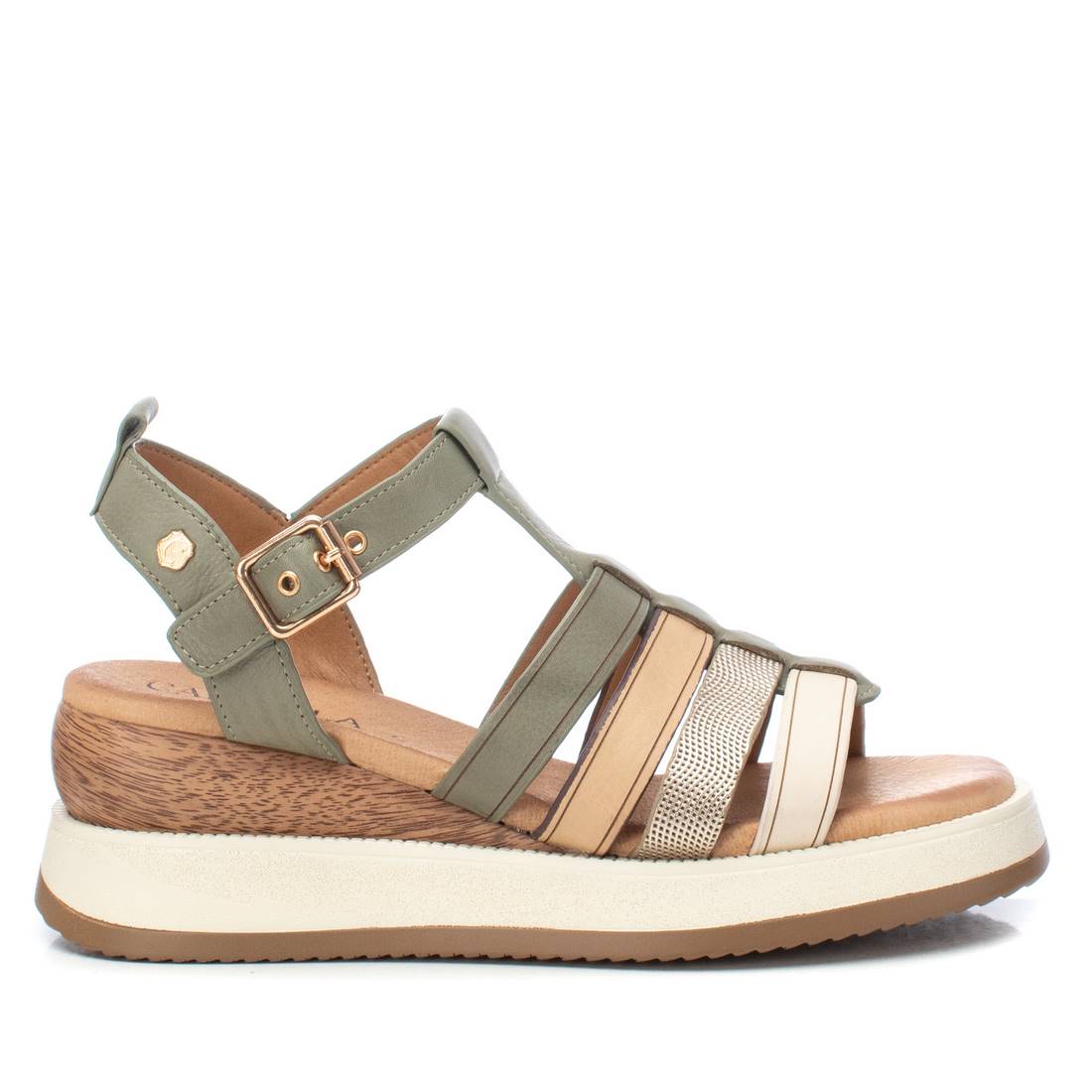 Carmela Donna Sandali con zeppa 161607 Verdone