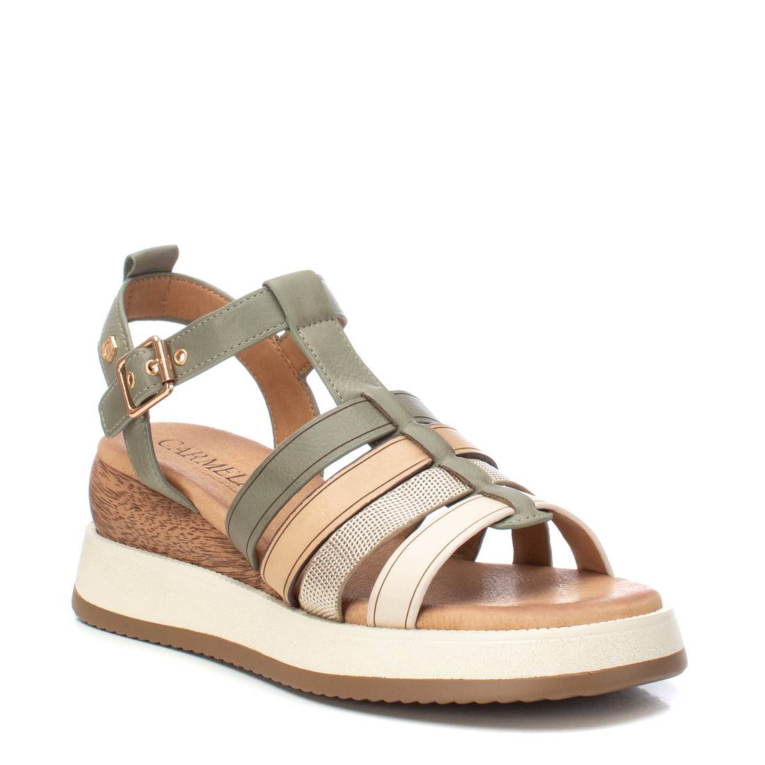 Carmela Donna Sandali con zeppa 161607 Verdone