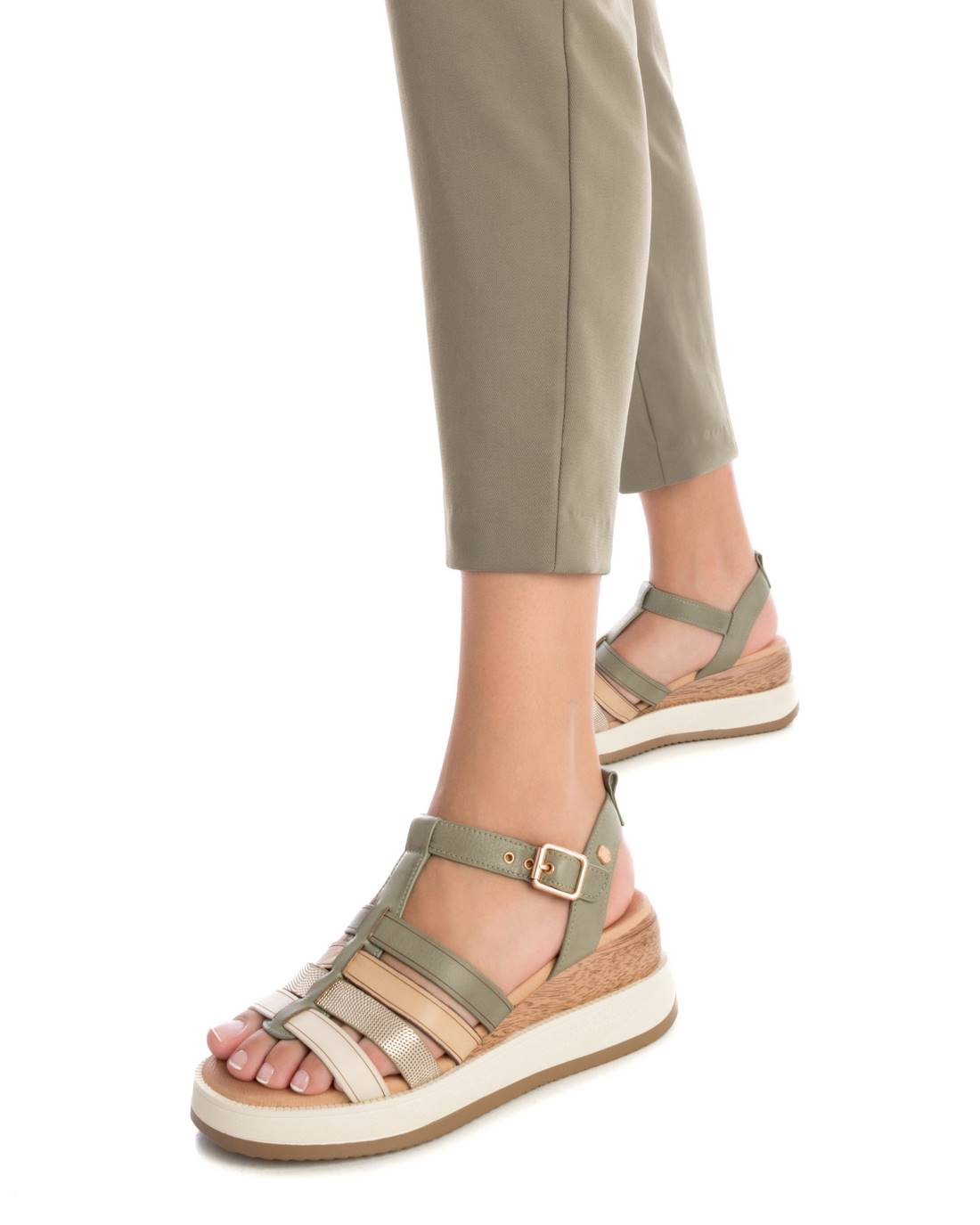 Carmela Donna Sandali con zeppa 161607 Verdone