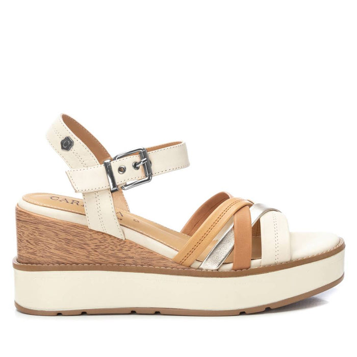 Carmela Donna Sandali con zeppa 161386 Beige
