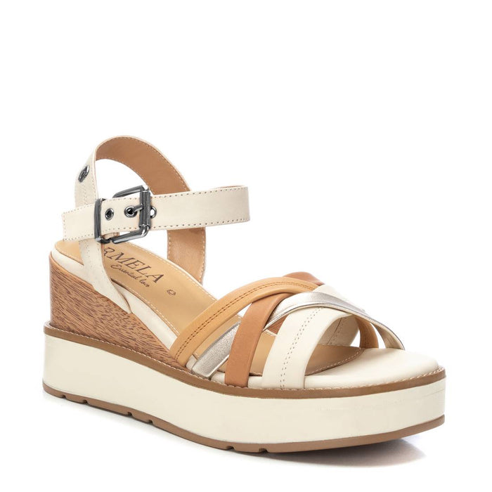 Carmela Donna Sandali con zeppa 161386 Beige
