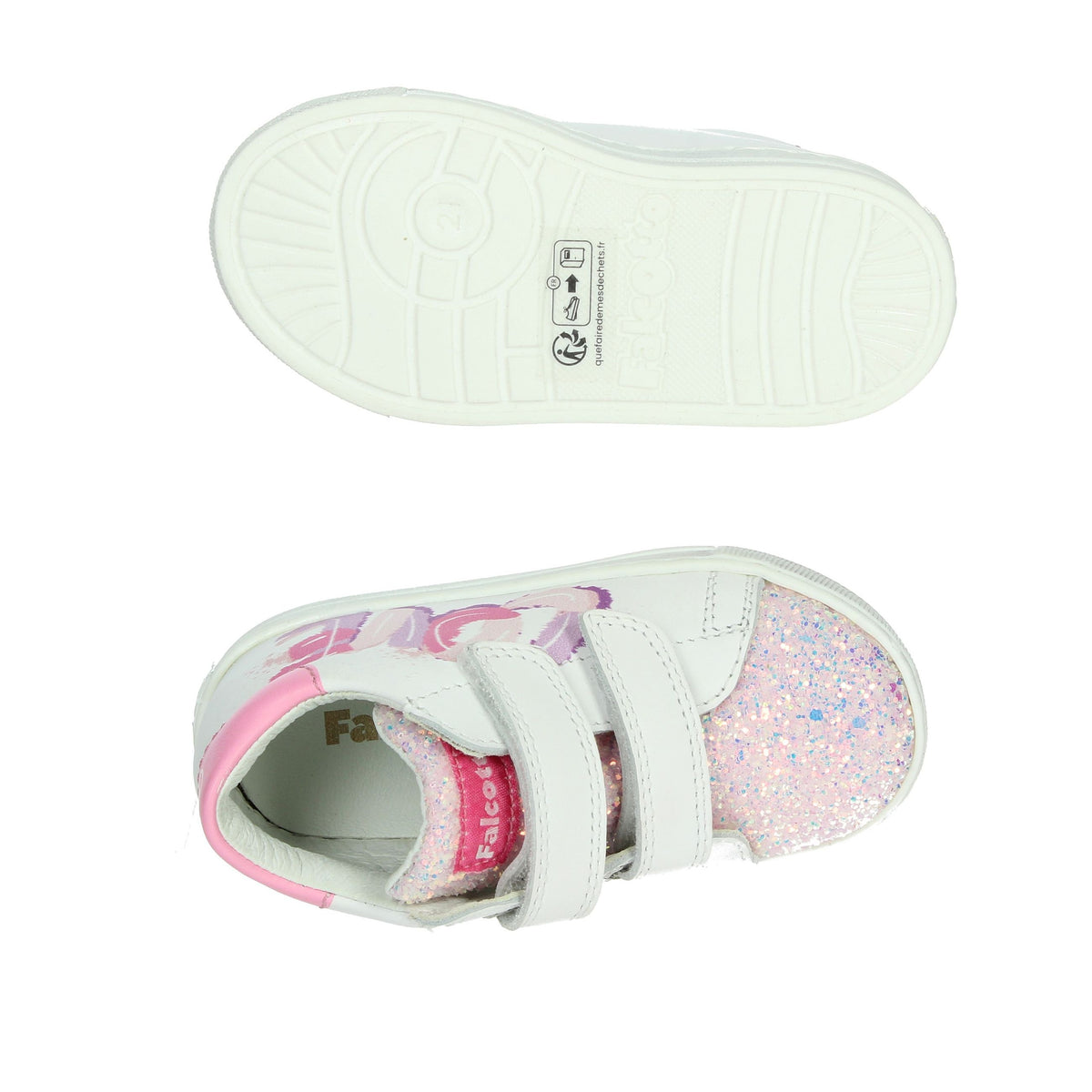 FALCOTTO Bambine e ragazze Sneakers bassa 0012018416.02.1M08 Bianco/Rosa