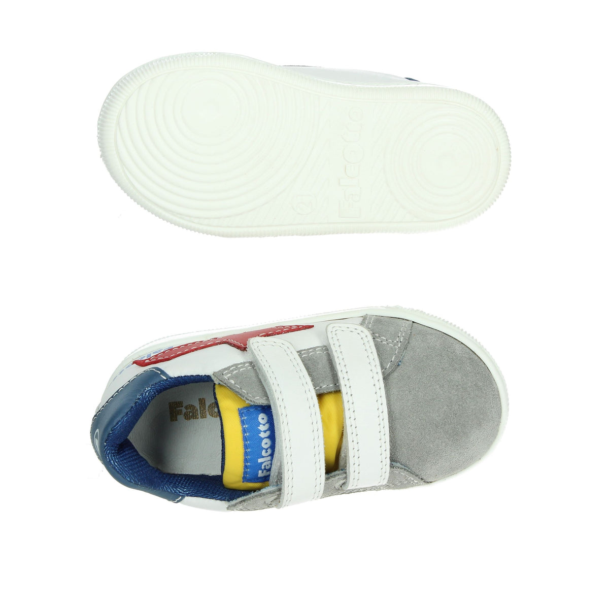FALCOTTO Bambini e ragazzi Sneakers bassa 0012017751.01.1N06 Bianco/Grigio