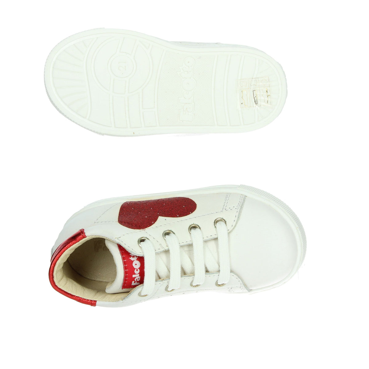 FALCOTTO Bambine e ragazze Sneakers bassa 0012014115.01.1N10 Bianco/Rosso