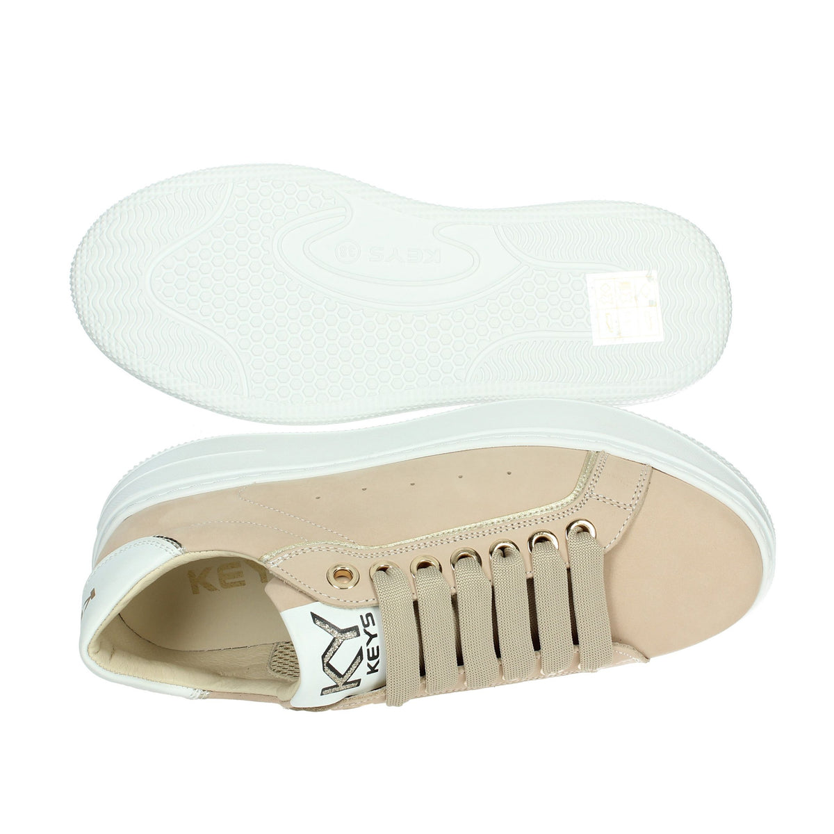 KEYS Donna Sneakers bassa K-10524 Beige