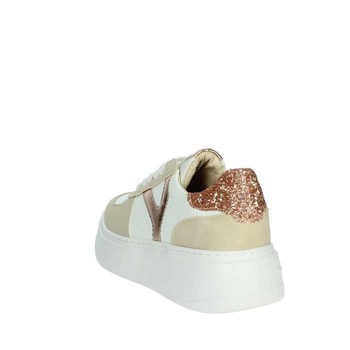 KEYS Donna Sneakers bassa K-10525 Bianco/Rosa