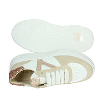 KEYS Donna Sneakers bassa K-10525 Bianco/Rosa