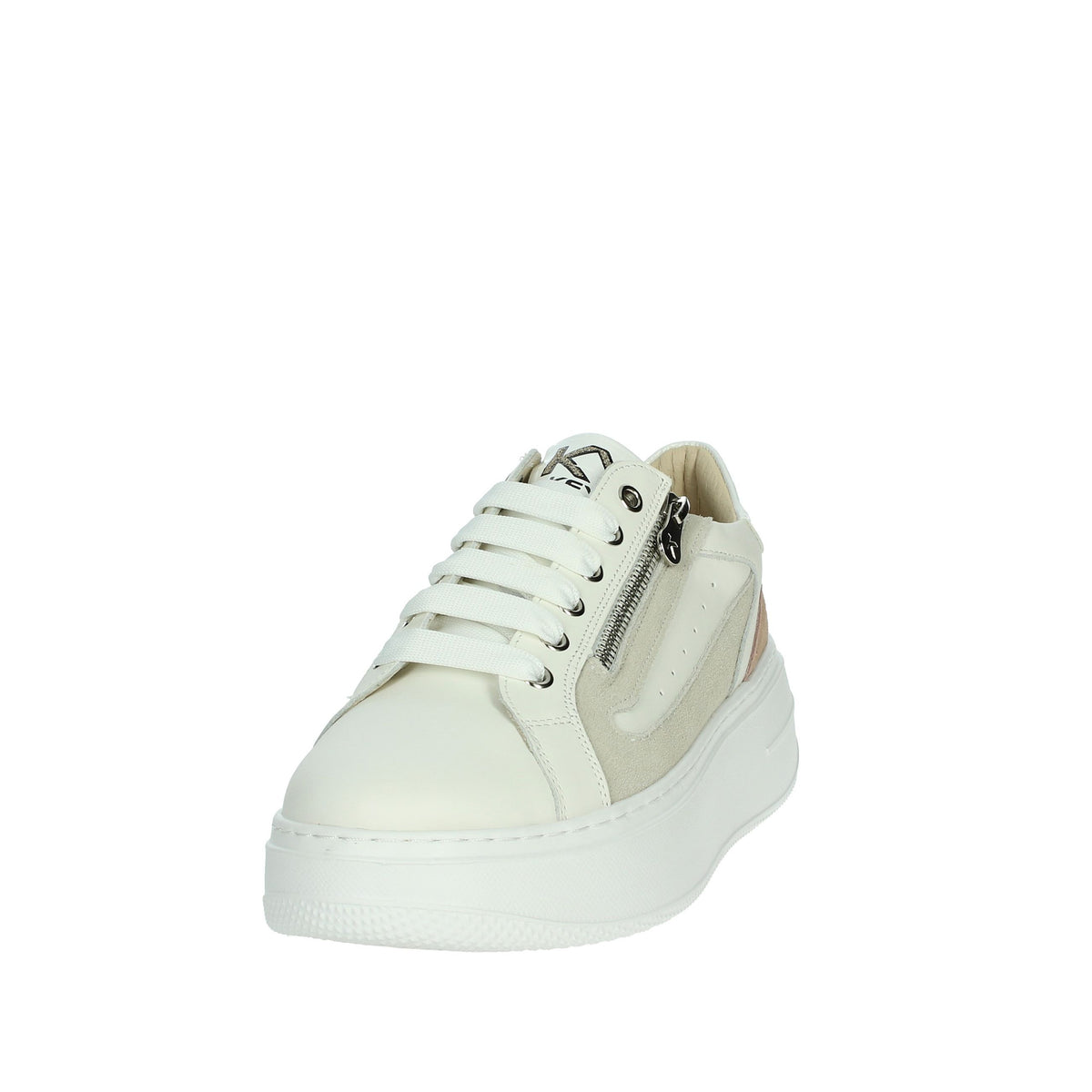 KEYS Donna Sneakers bassa K-10522 Bianco/Rosa
