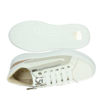 KEYS Donna Sneakers bassa K-10522 Bianco/Rosa