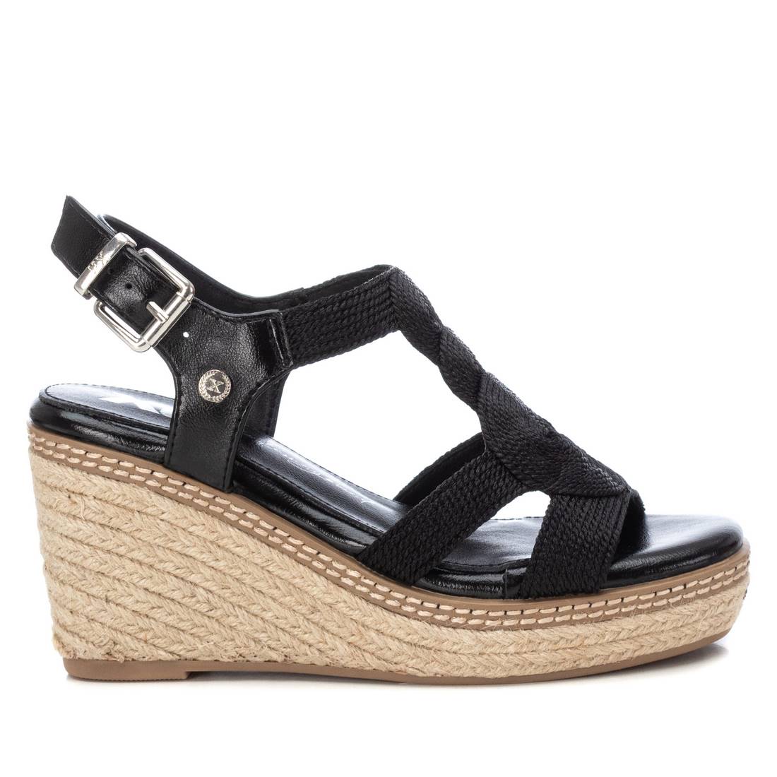 Xti Donna Sandali con zeppa 142320 Nero