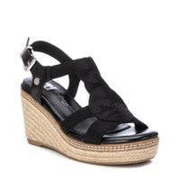 Xti Donna Sandali con zeppa 142320 Nero