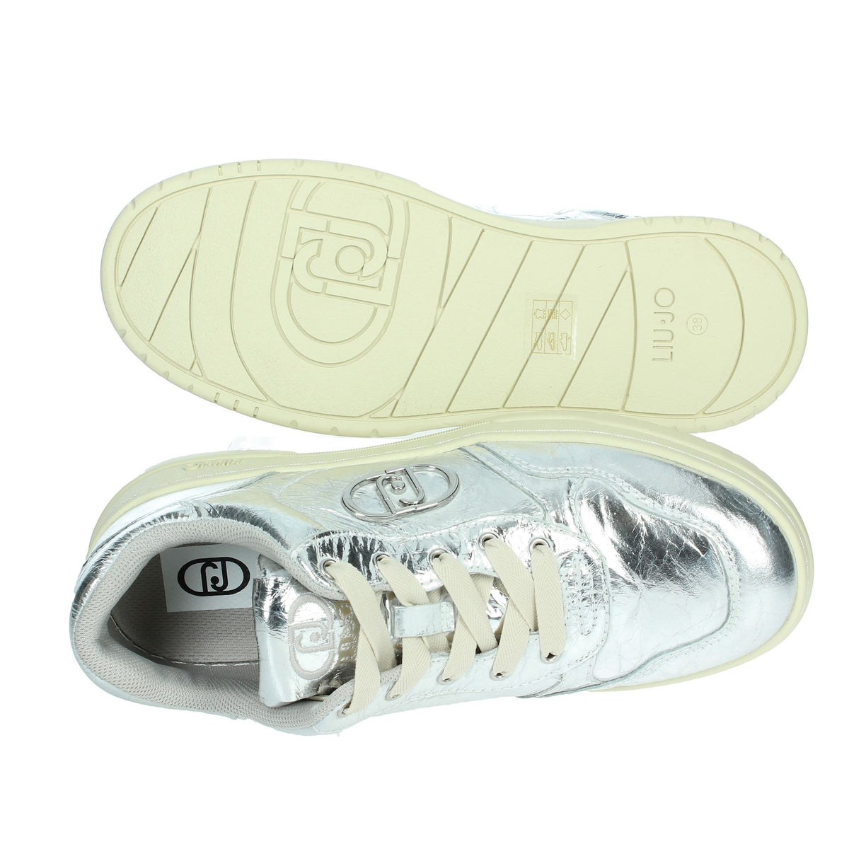 LIU-JO Donna Sneakers bassa ME 03 Argento