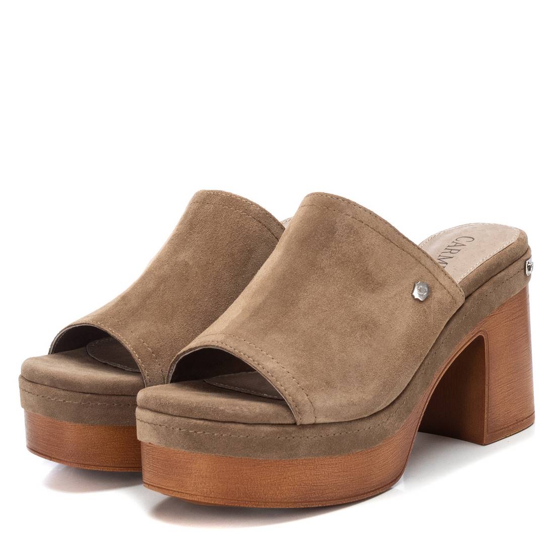 Carmela Donna Ciabatte con tacco 160677 Taupe