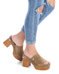 Carmela Donna Ciabatte con tacco 160677 Taupe