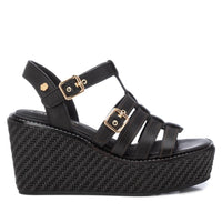 Carmela Donna Sandali con zeppa 161388 Nero