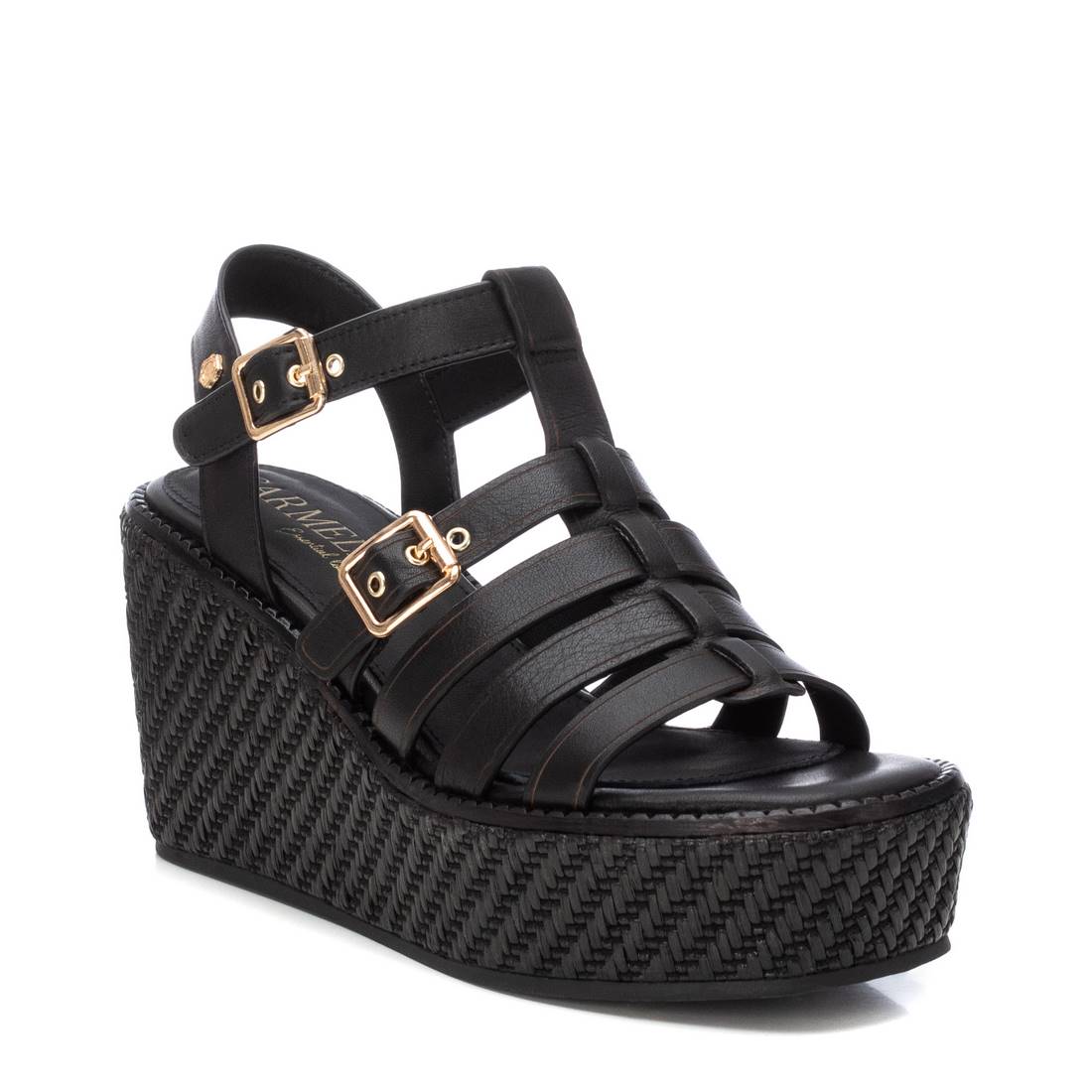 Carmela Donna Sandali con zeppa 161388 Nero